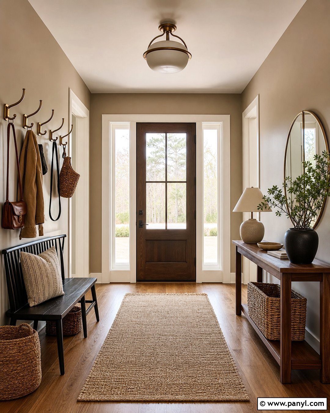 Mushroom Entryway Wall Color - 25 Home Interior Wall Colors