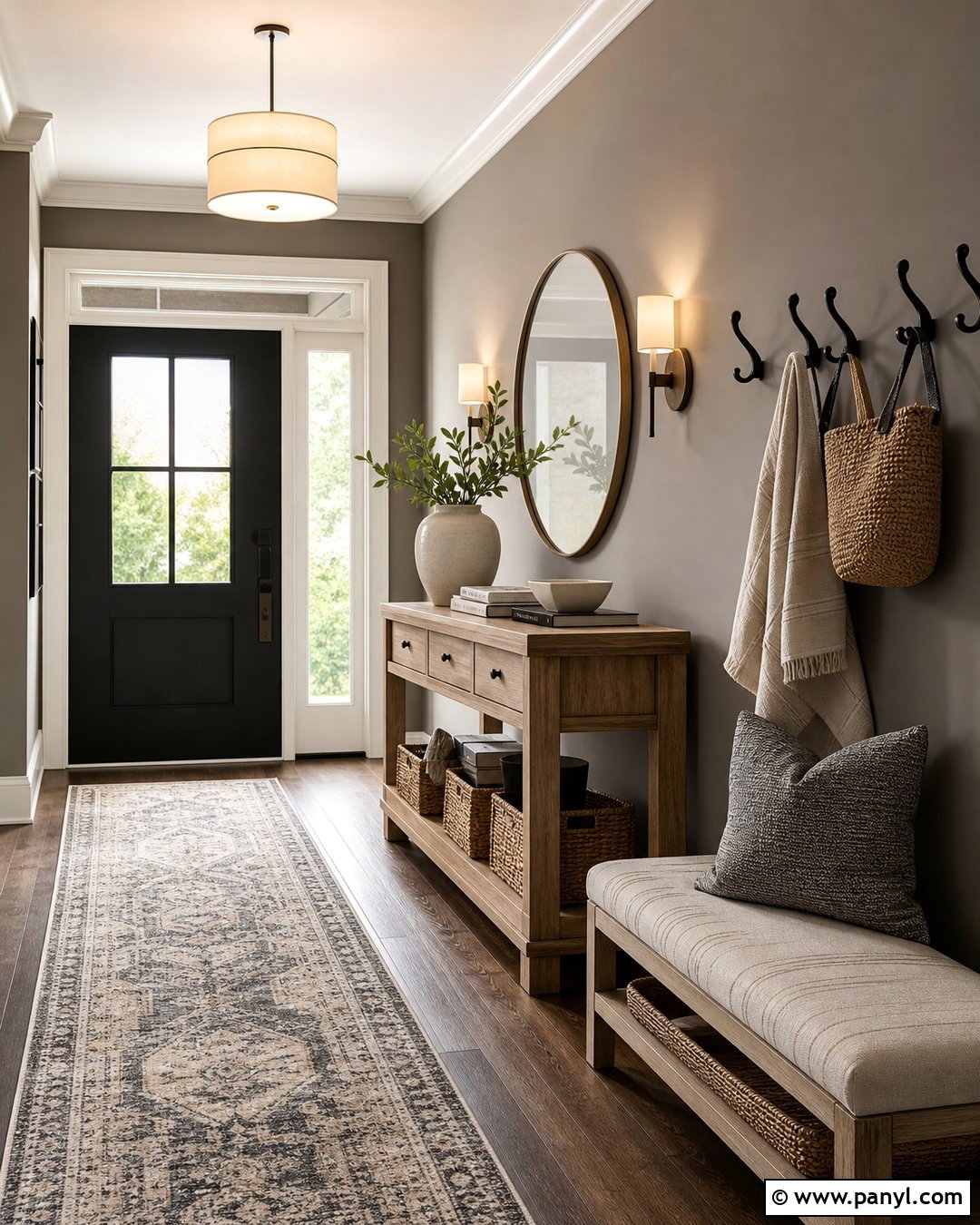 Mushroom Gray Entryway - 20 Shades Of Gray For Walls