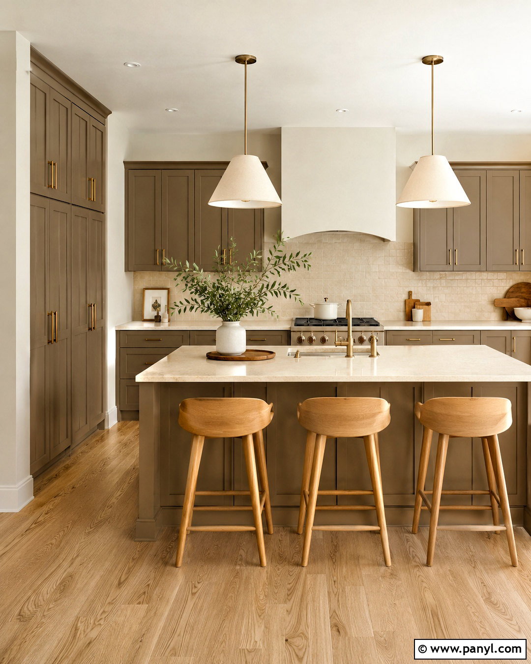 Mushroom Kitchen Cabinets - 20 neutral kitchen cabinet colors