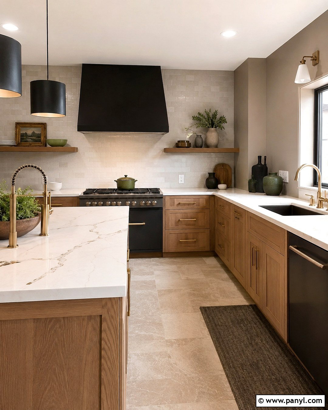 Mushroom Kitchen Walls - 20 Kitchen Wall Colours With Oak Cabinets
