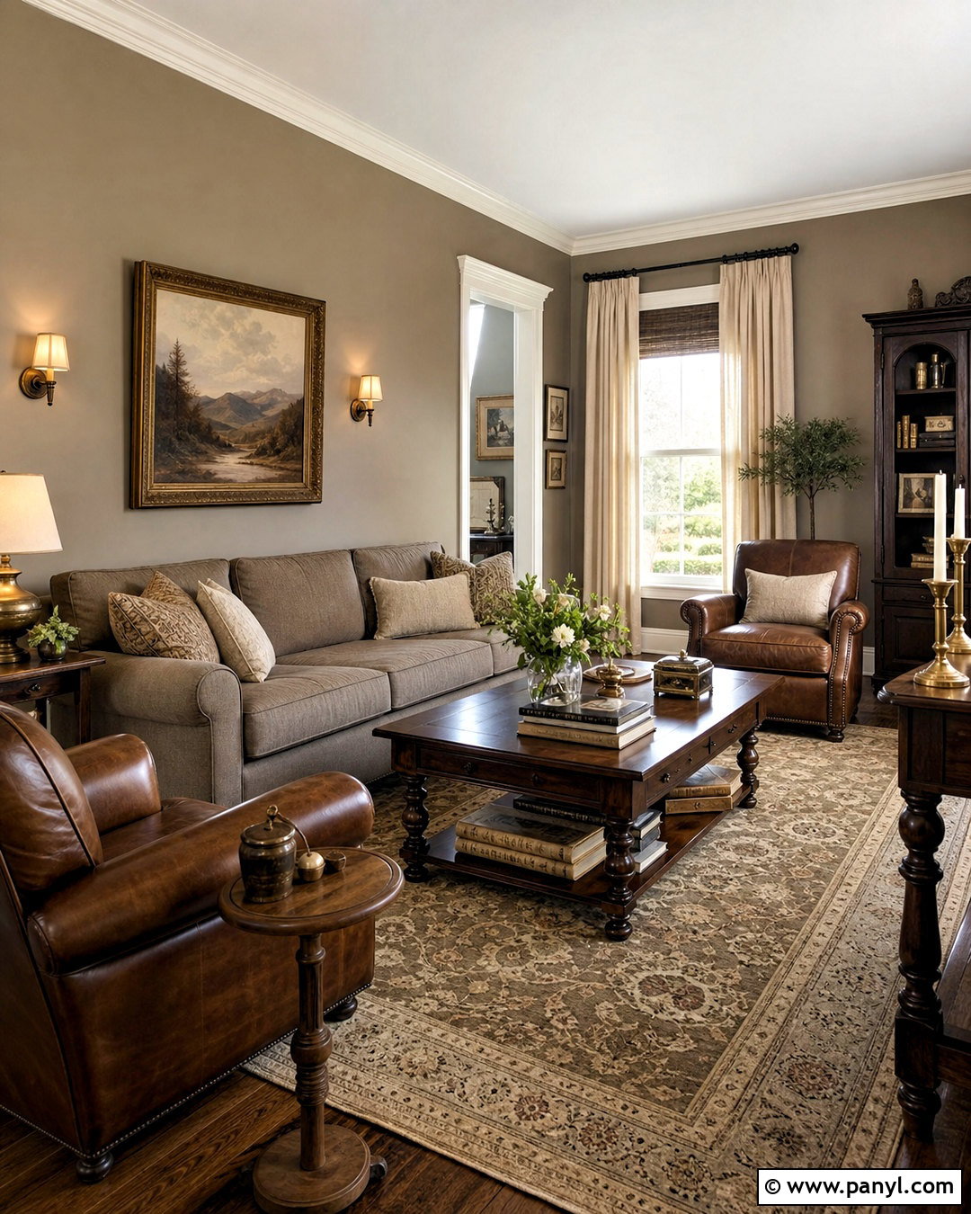 Mushroom Living Room - 20 neutral living room paint color ideas