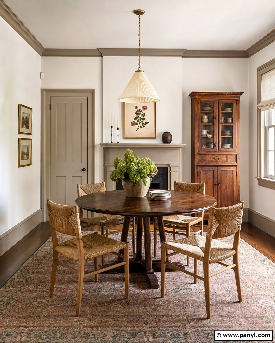 Mushroom Painted Trim With White Walls - 30 painted trim white walls