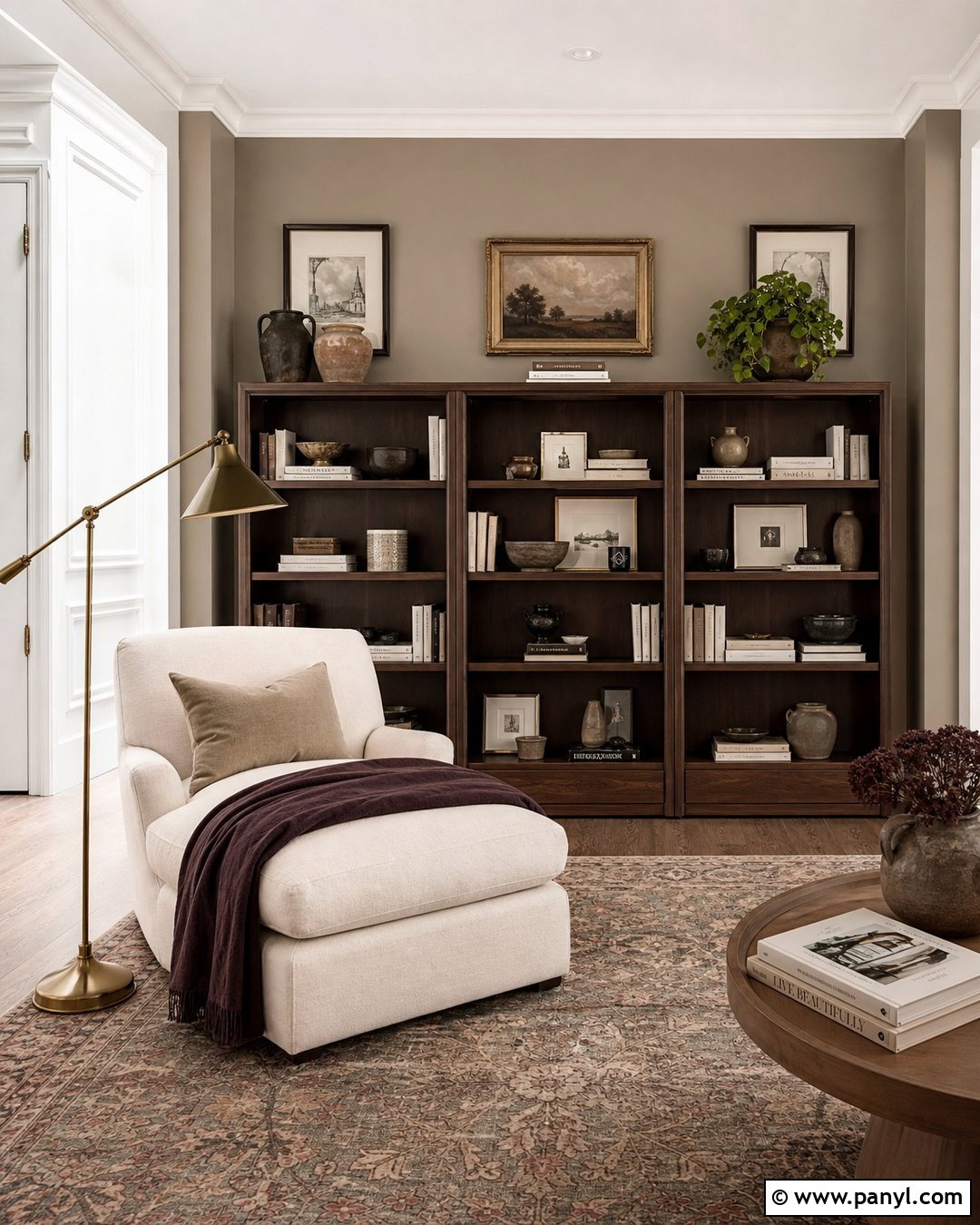 Mushroom Taupe Accent Wall - 20 Accent Wall Color For White Room Ideas