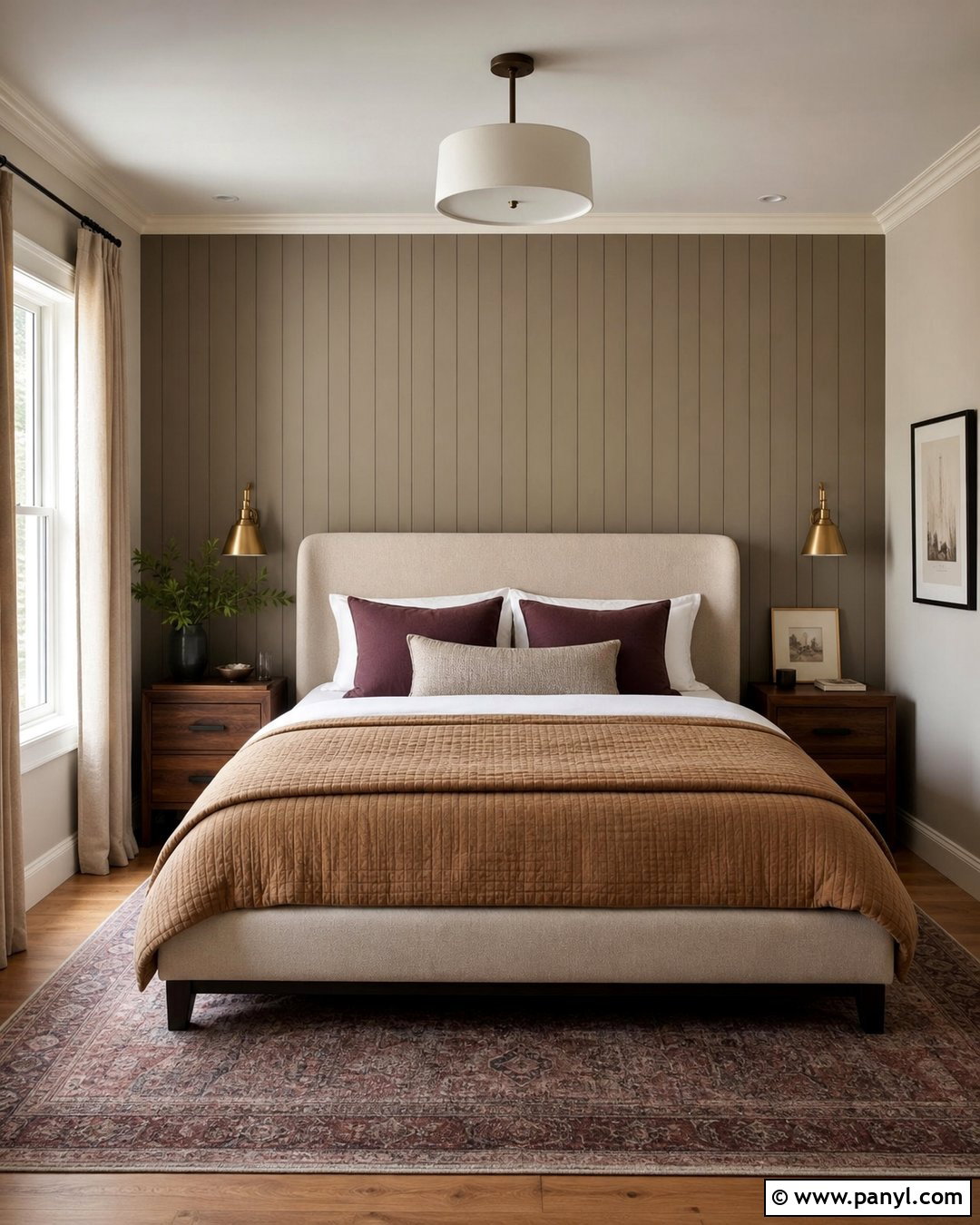 Mushroom Taupe Beadboard - 20 Beadboard Wall Paint Colors