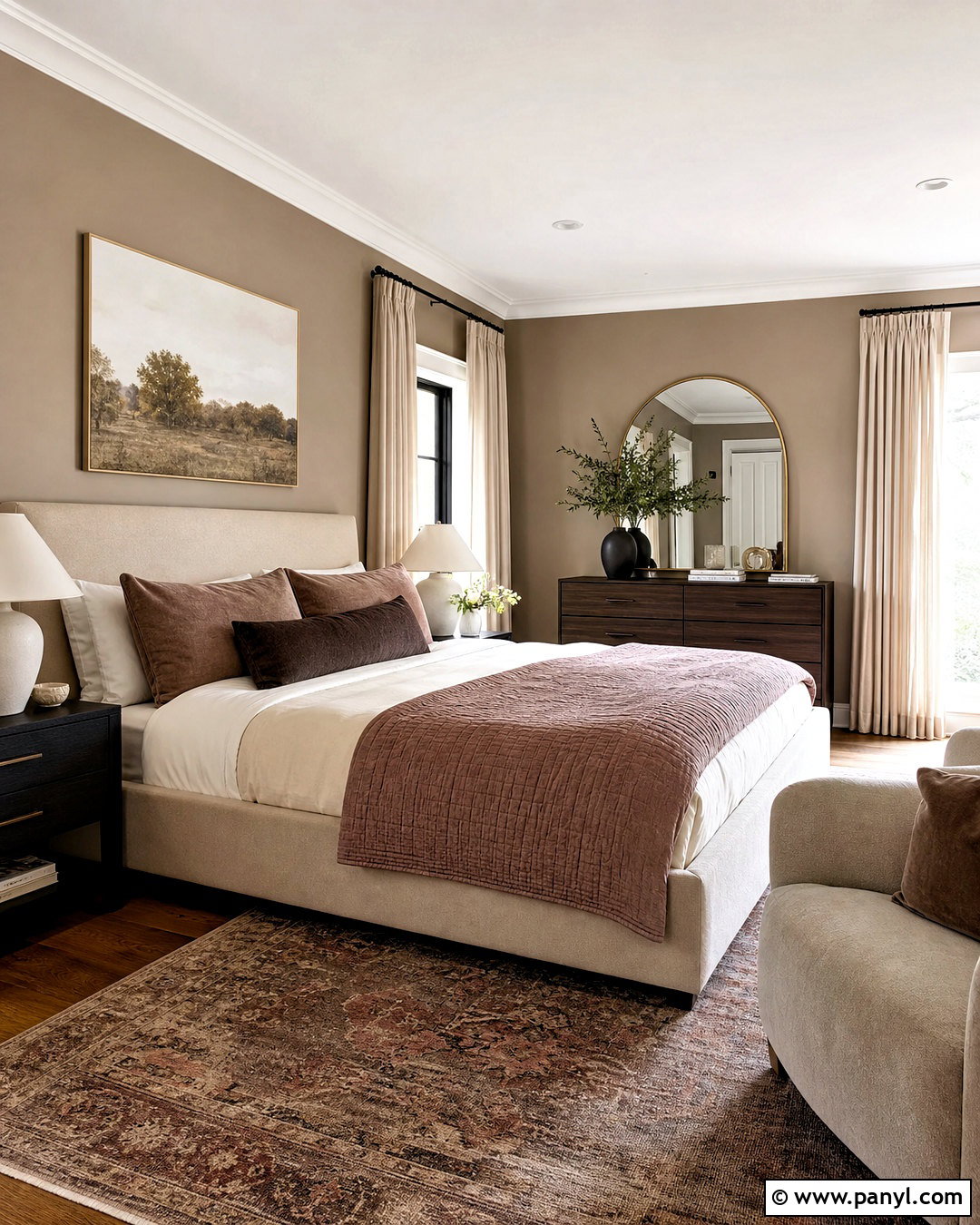 Mushroom Taupe Bedroom Paint - 20 warm paint colors for bedroom ideas