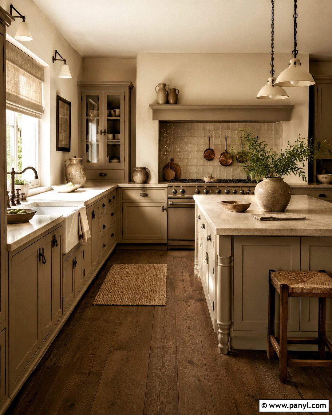 Mushroom Taupe Country Kitchen - 20 country kitchen colors