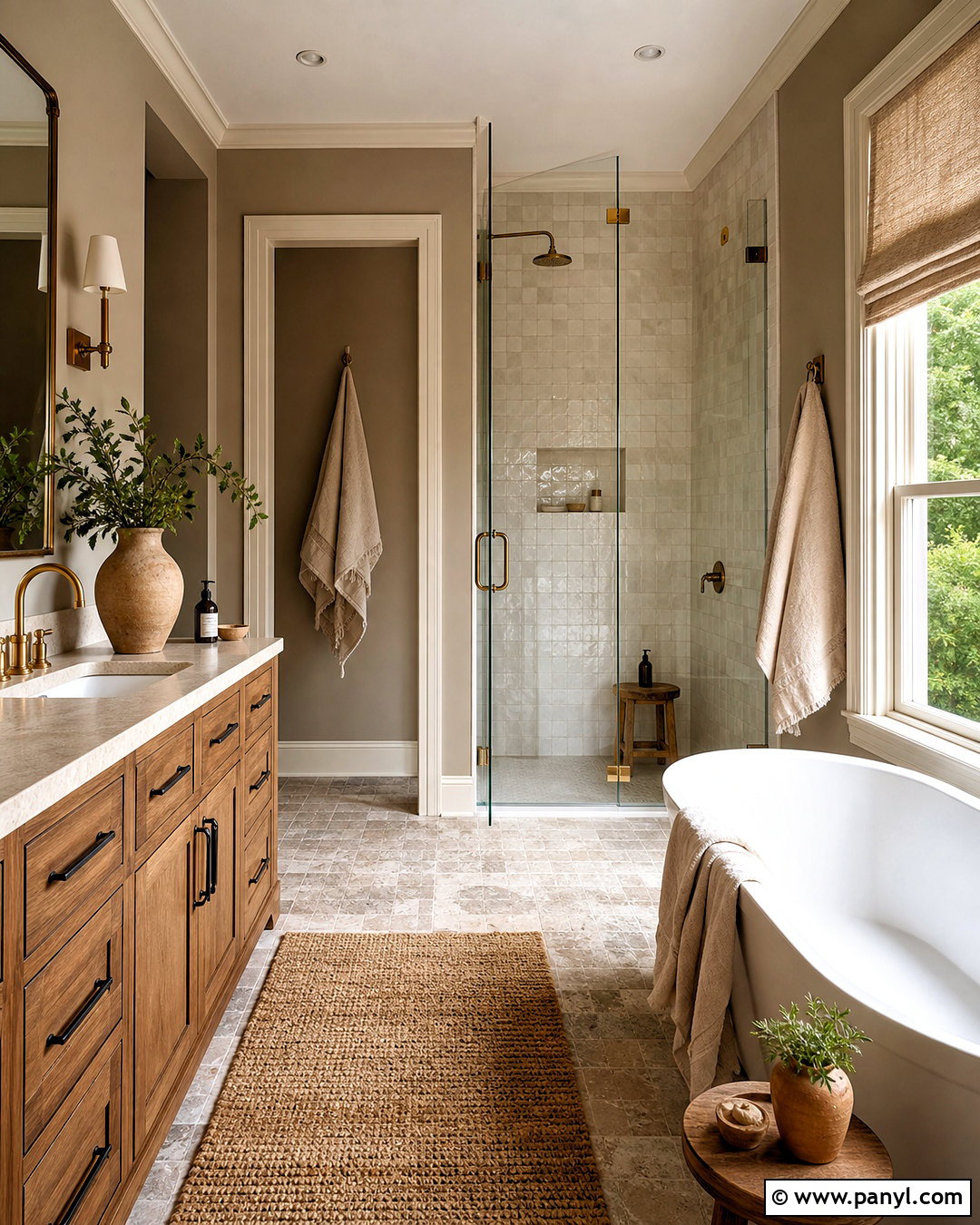 Mushroom Taupe Farmhouse Bathroom - 20 farmhouse bathroom paint colors