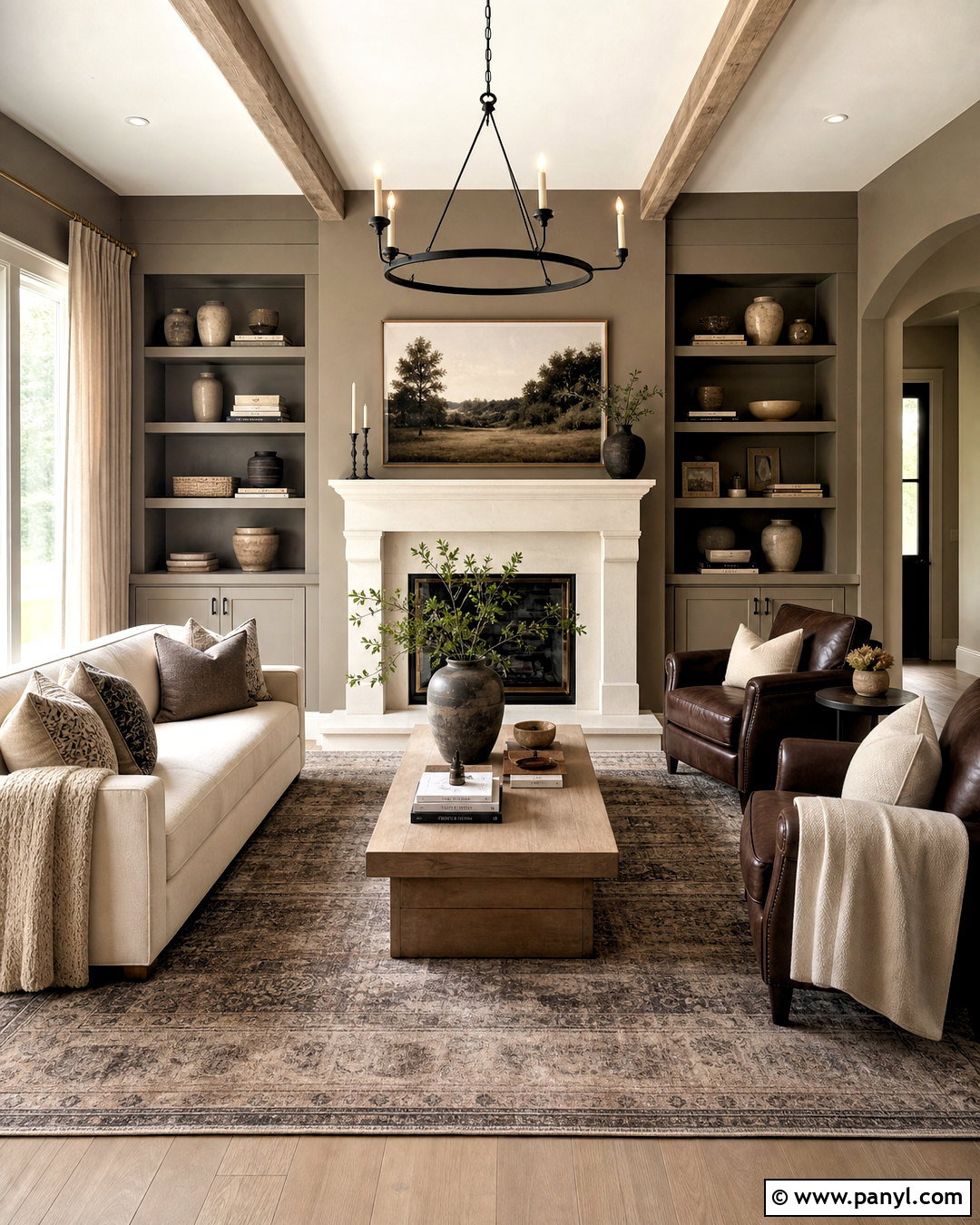 Mushroom Taupe Farmhouse Living Room Palette - 20 farmhouse color palette living room ideas