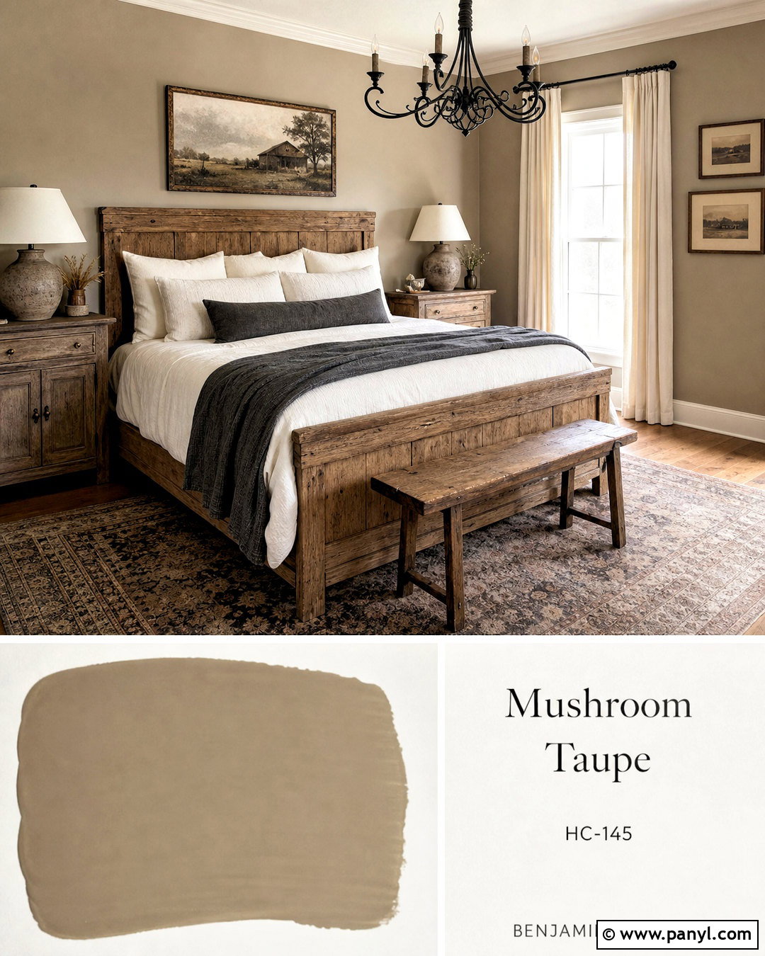 Mushroom Taupe Farmhouse Paint Color - 20 rustic farmhouse paint colors