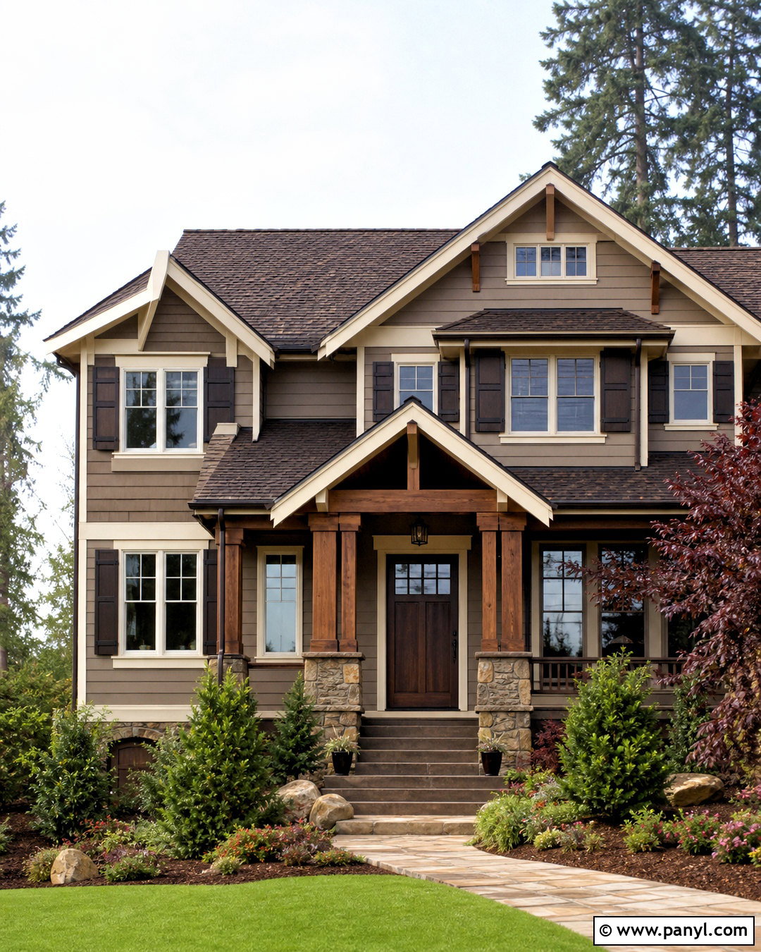 Mushroom Taupe House Exterior - 20 house outdoor paint colors