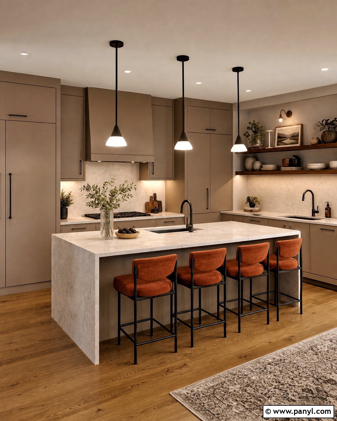 Mushroom Taupe Kitchen - 20 kitchen colours ideas
