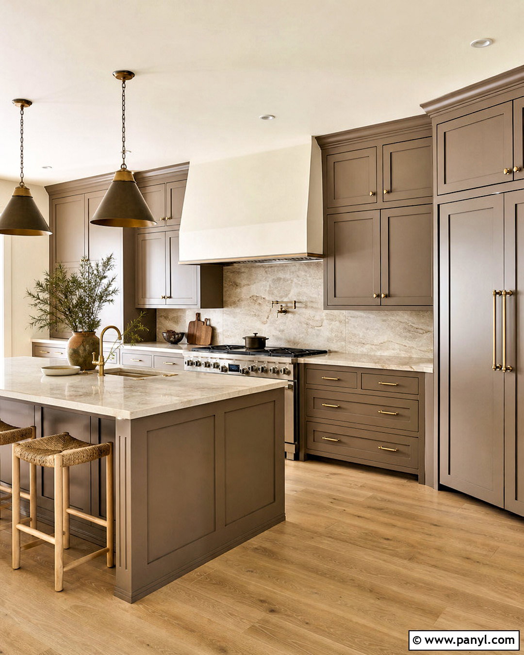 Mushroom Taupe Kitchen Cabinets - 20 kitchen cabinet color ideas