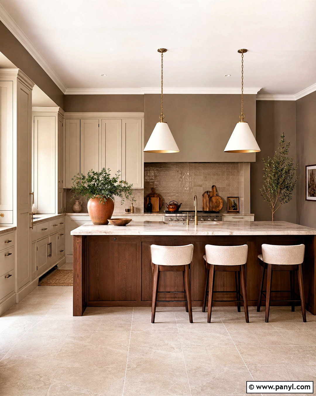 Mushroom Taupe Kitchen Walls - 20 paint ideas for kitchen walls
