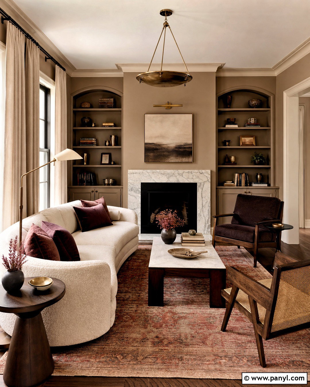 Mushroom Taupe Living Room - 20 warm paint colors for living room ideas