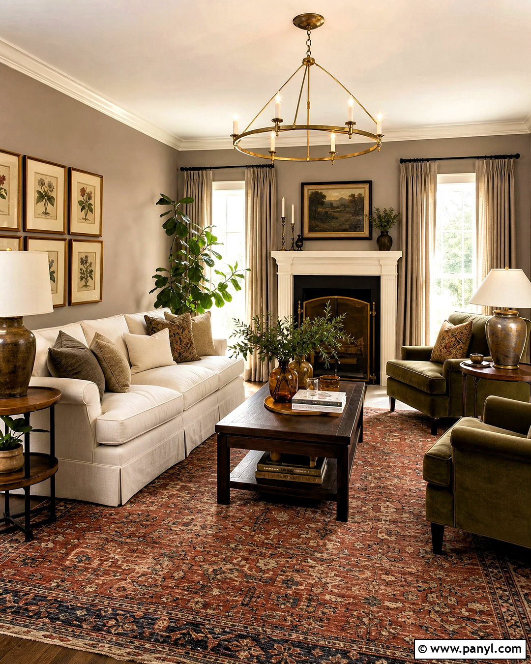 Mushroom Taupe Living Room Paint Color - 20 cozy living room paint colors