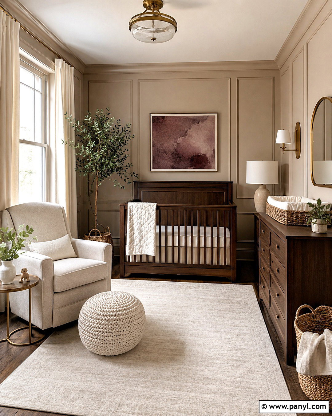 Mushroom Taupe Nursery Palette - 20 nursery color palette ideas