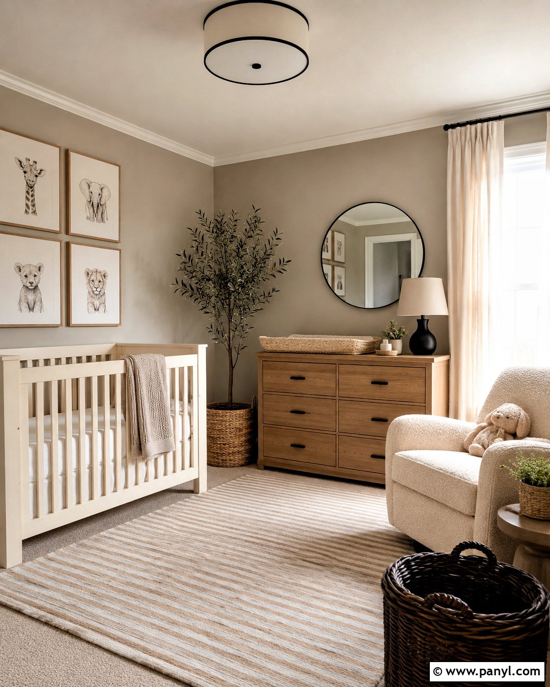 Mushroom Taupe Nursery - 20 nursery room colors