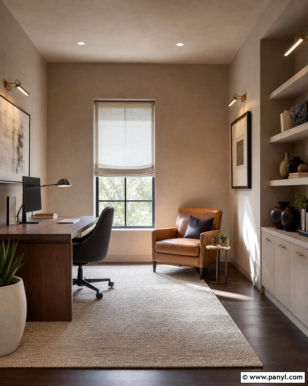 Mushroom Taupe Plaster Wall - 20 Plaster Wall Color Ideas