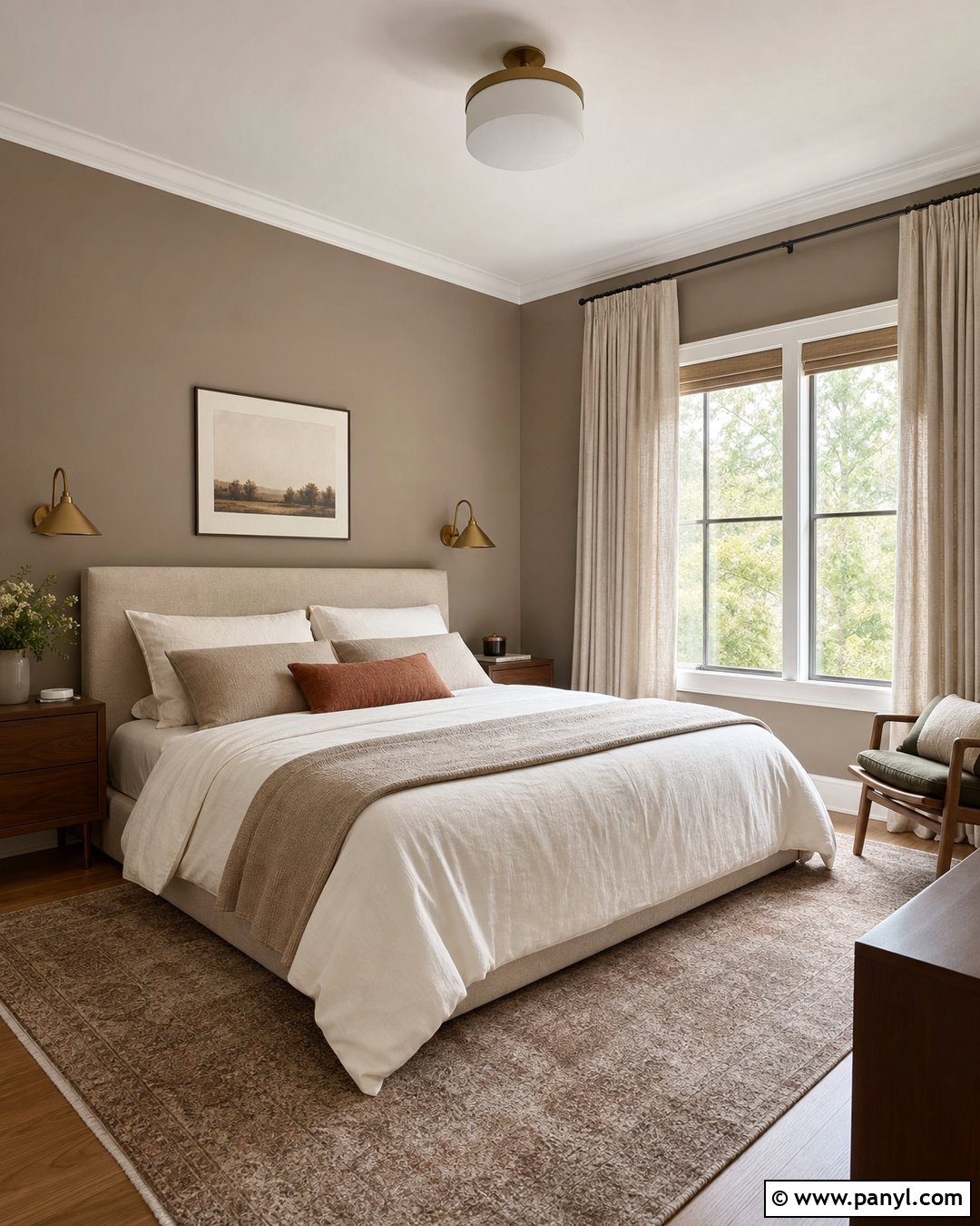 Mushroom Taupe Walls - 20 Neutral Earthy Wall Color Ideas
