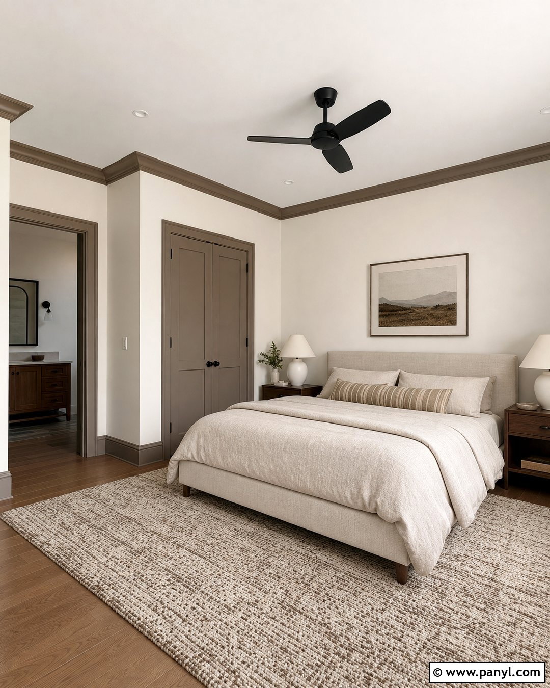 Mushroom Trim - 25 Trim Color For White Walls