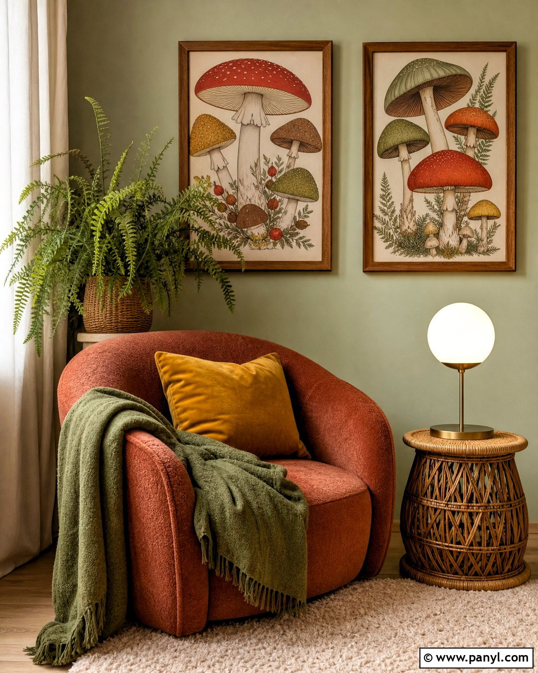 Mushroom Wall Art - 20 70s wall art ideas