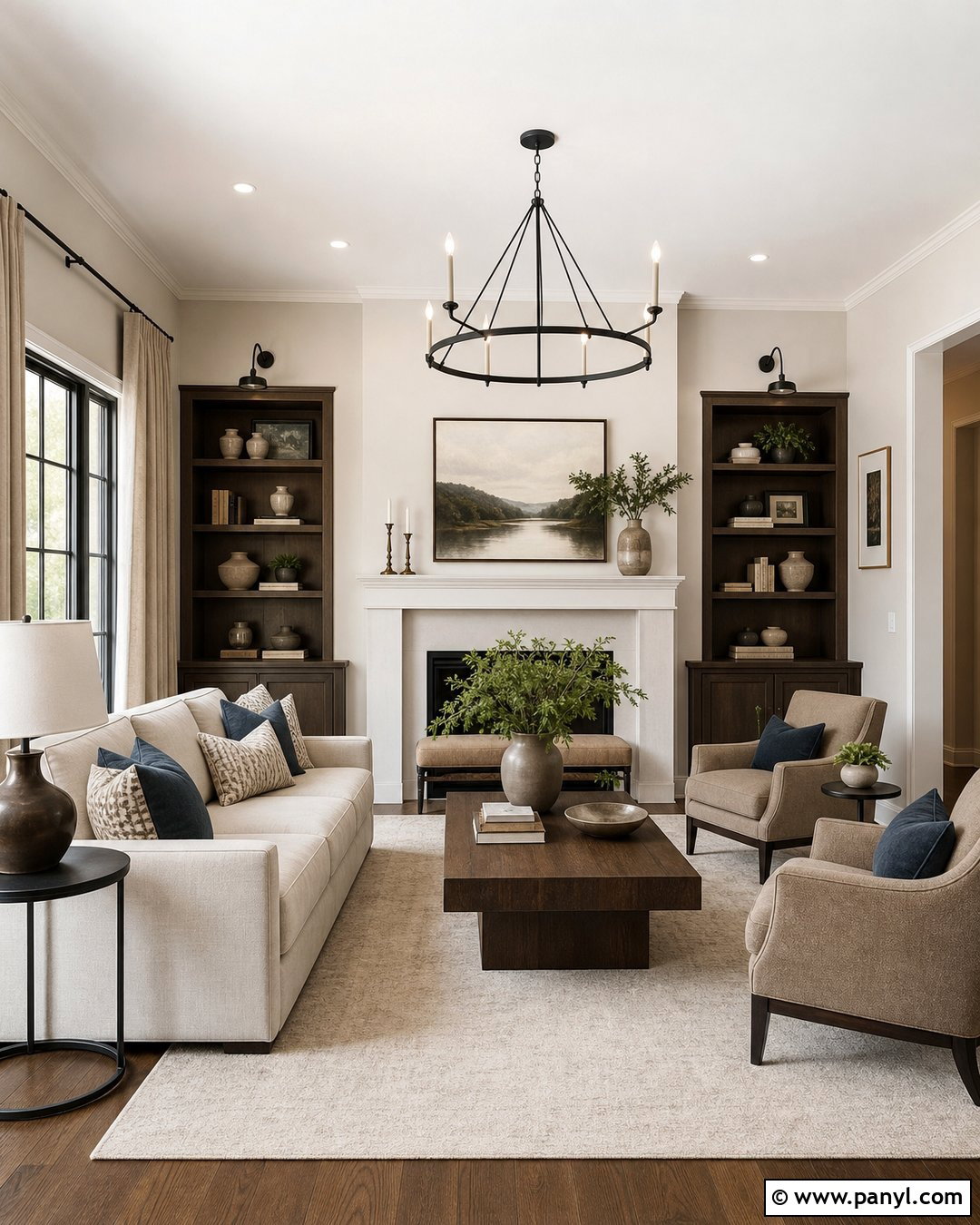 Mushroom Walls With Dark Oak Floors - 25 Wall Color Combination With Wooden Floor Ideas