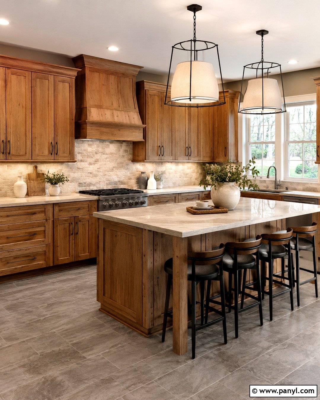 Mushroom Walls With Honey Oak Cabinets - 20 Honey Oak Cabinet Kitchen Wall Color Ideas
