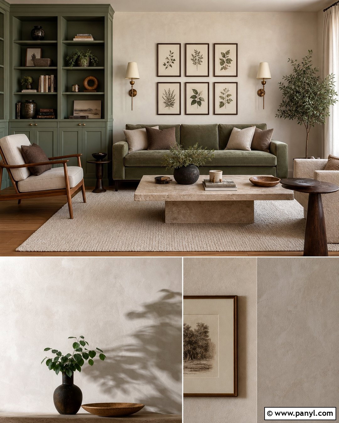 Mushroom Walls With Sage Green - 20 Mushroom Colour Walls
