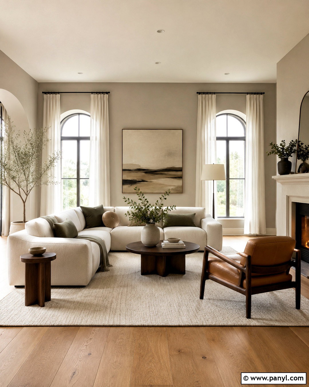 Mushroom Walls With White Oak Floors - 20 Wall Colors That Go With Wood Floors