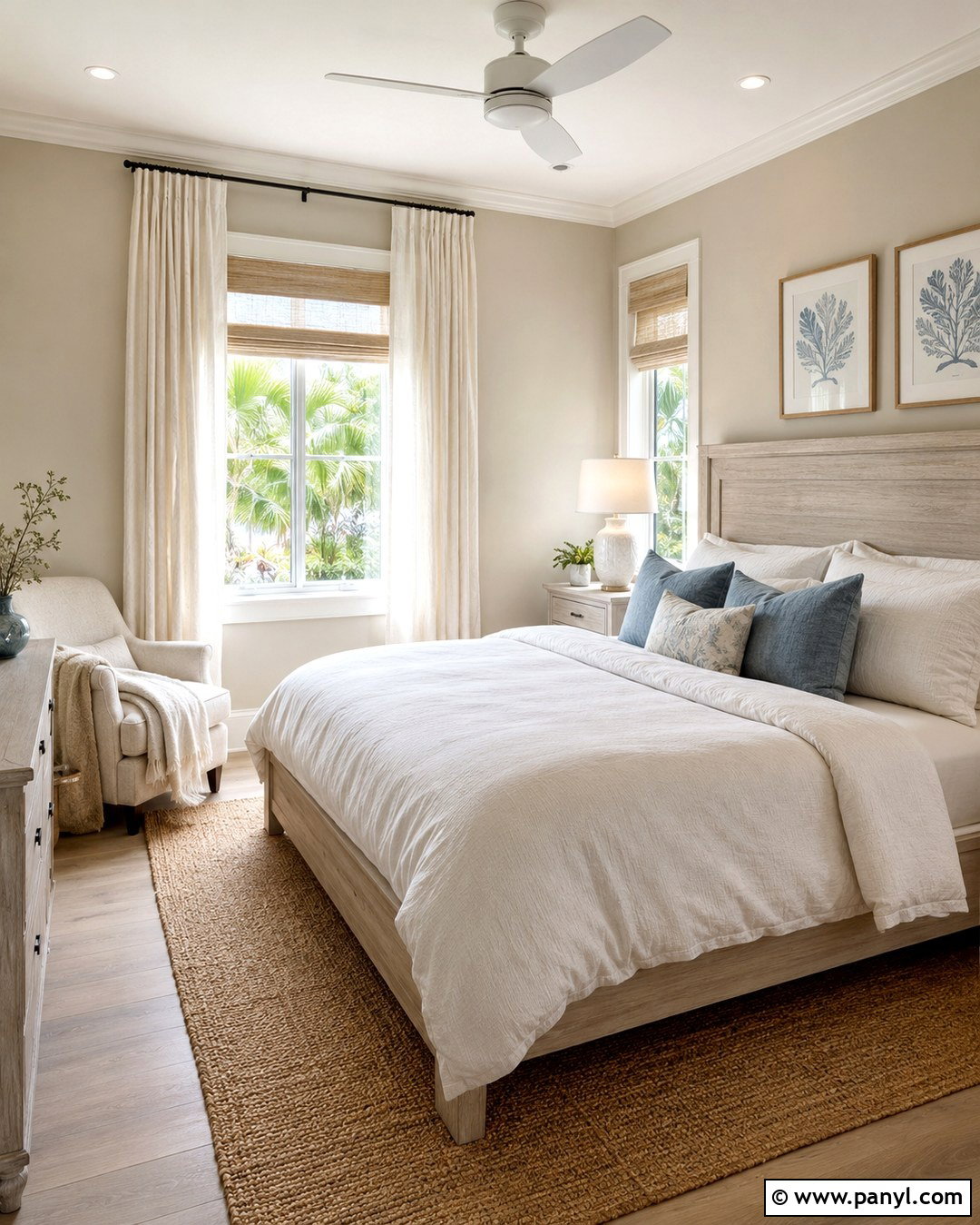 Muslin Tan Guest Room - 20 Tan Wall Paint Colors