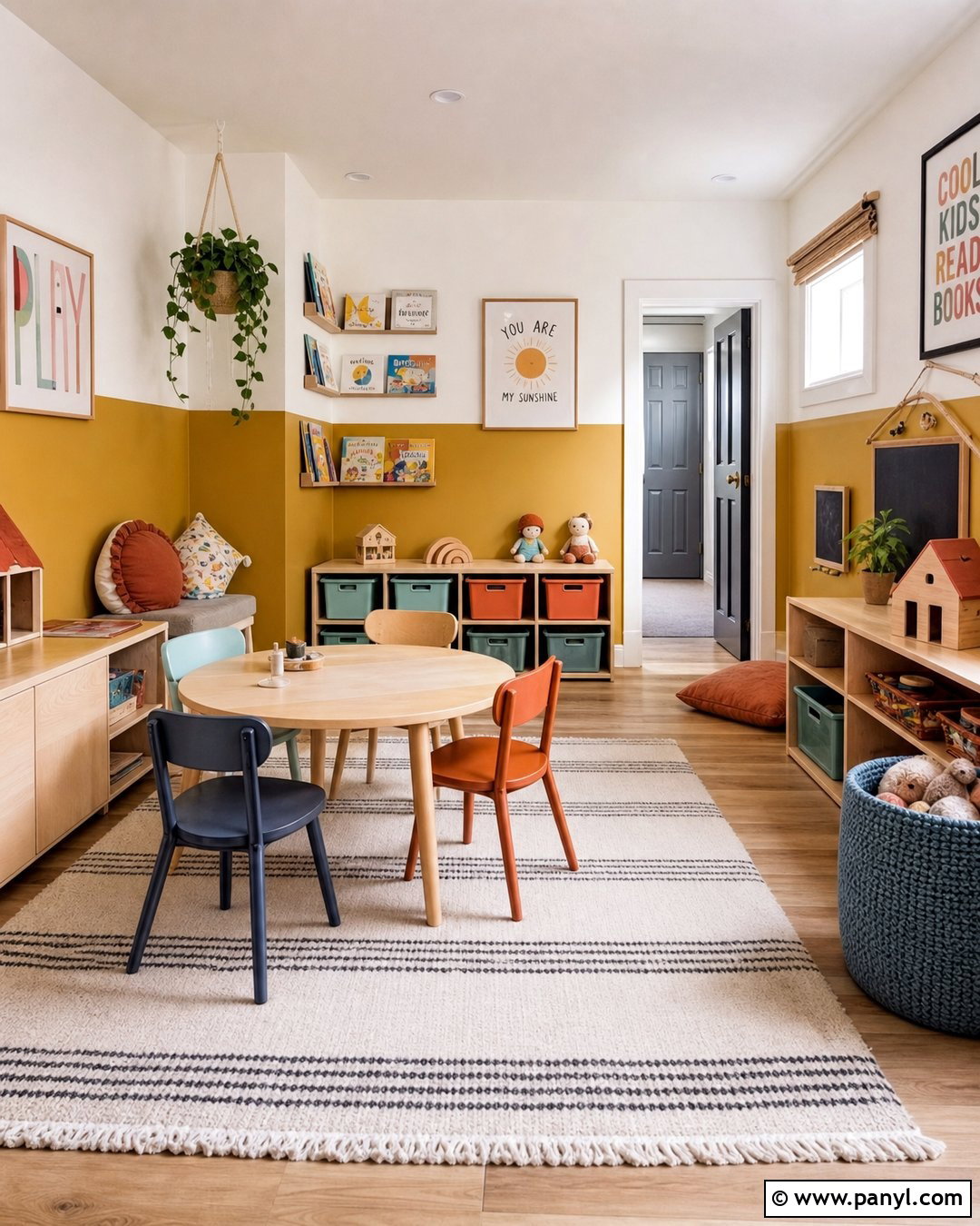 Mustard 34 Painted Playroom - 25 34 Painted Wall ideas