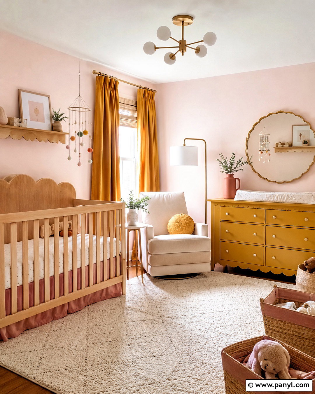 Mustard And Blush Nursery - 20 mustard nursery ideas