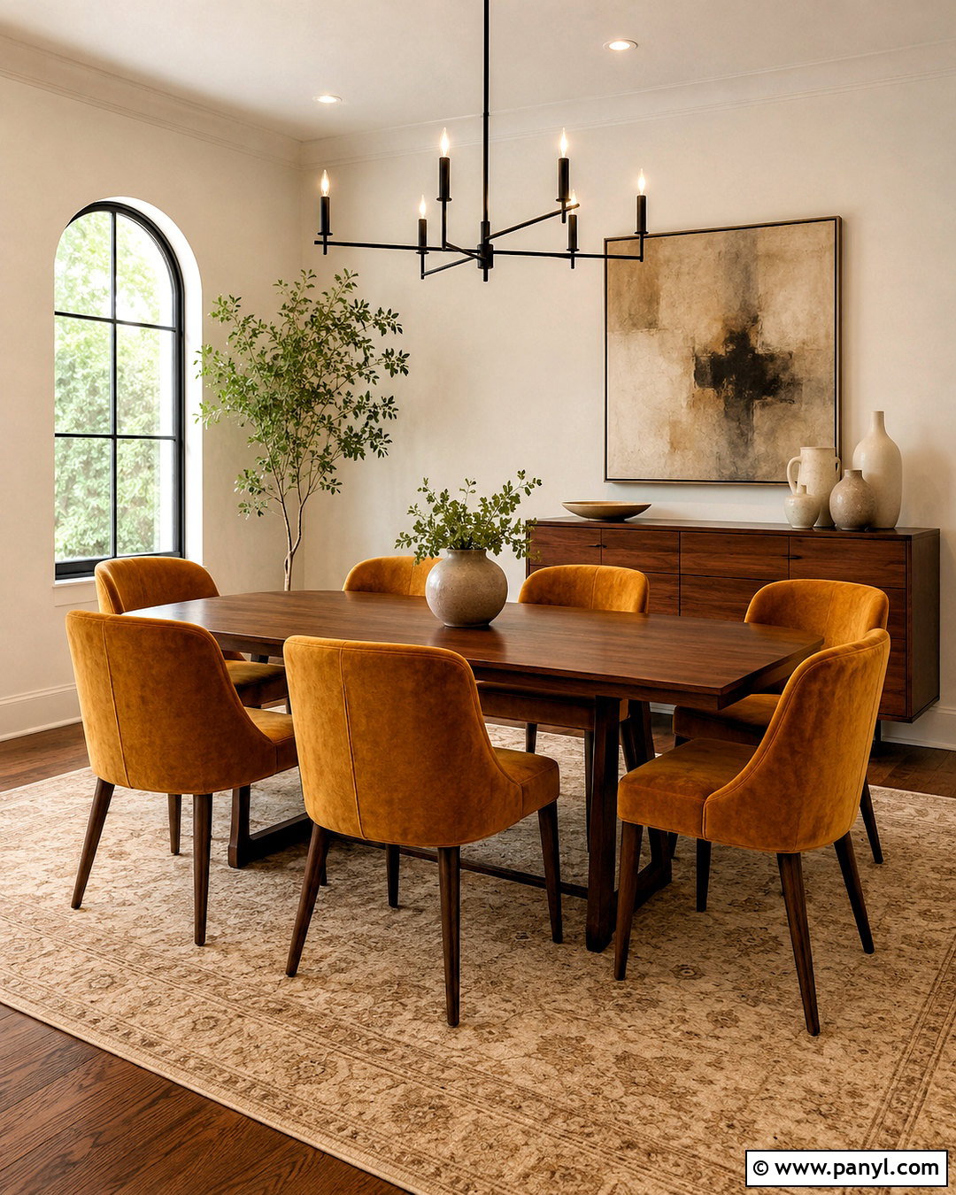 Mustard Dining Chairs With Wood Table - 20 mustard dining room ideas