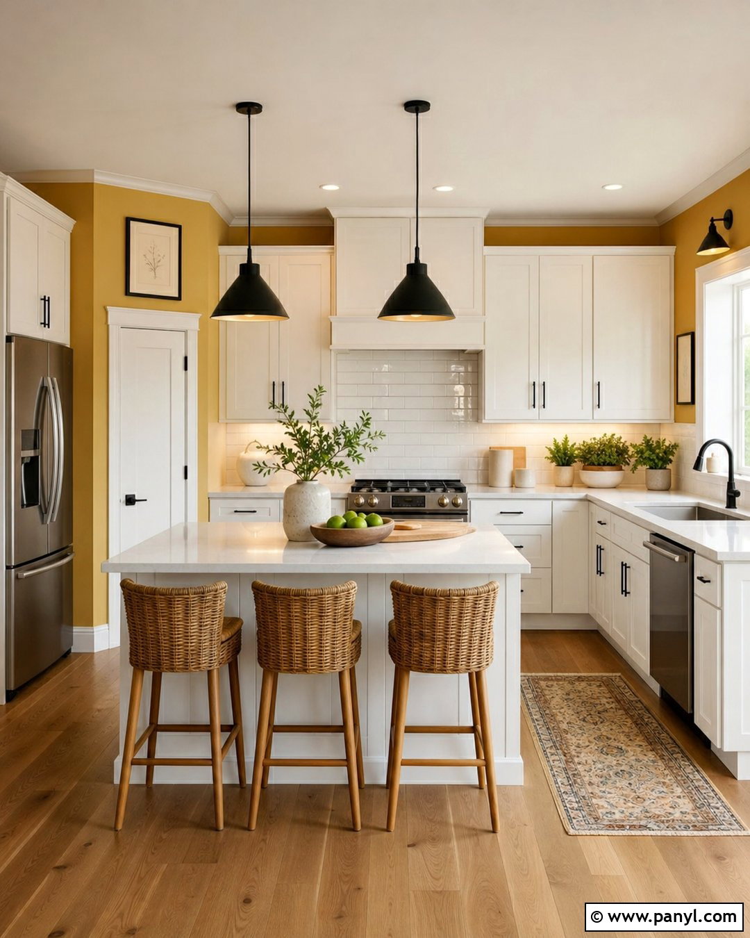 30 Mustard Kitchen Walls: Ideas for a Warm, Retro-Inspired Home