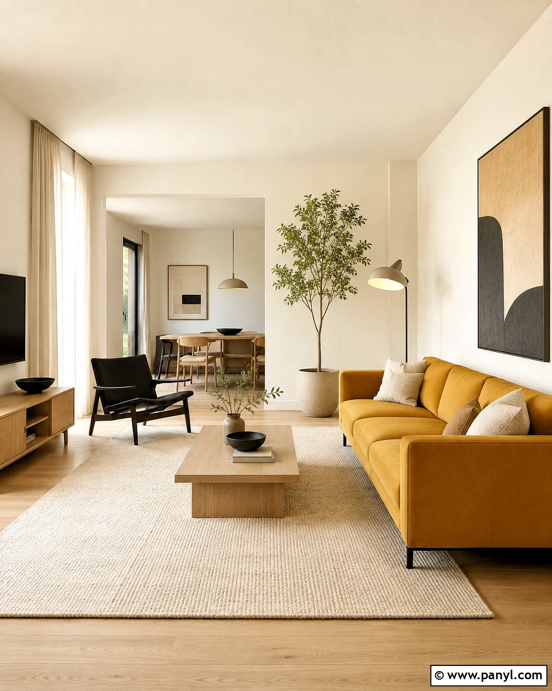 Mustard Minimalist Living Room - 20 mustard color living room ideas
