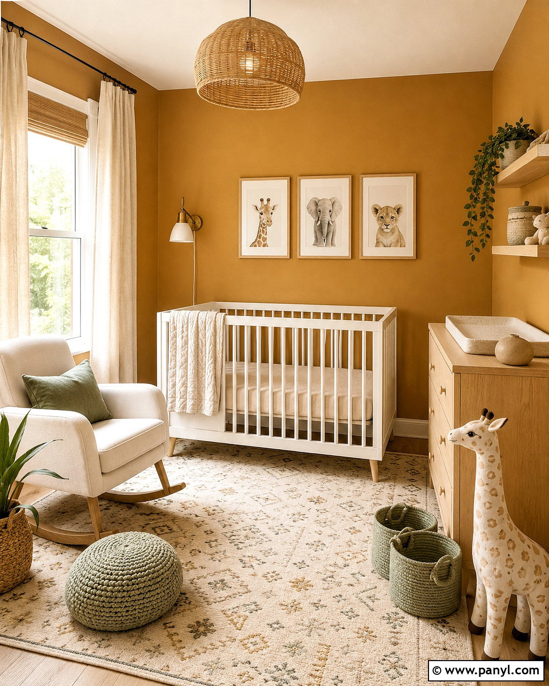 Mustard Nursery Walls With Soft Neutrals - 20 mustard paint color walls