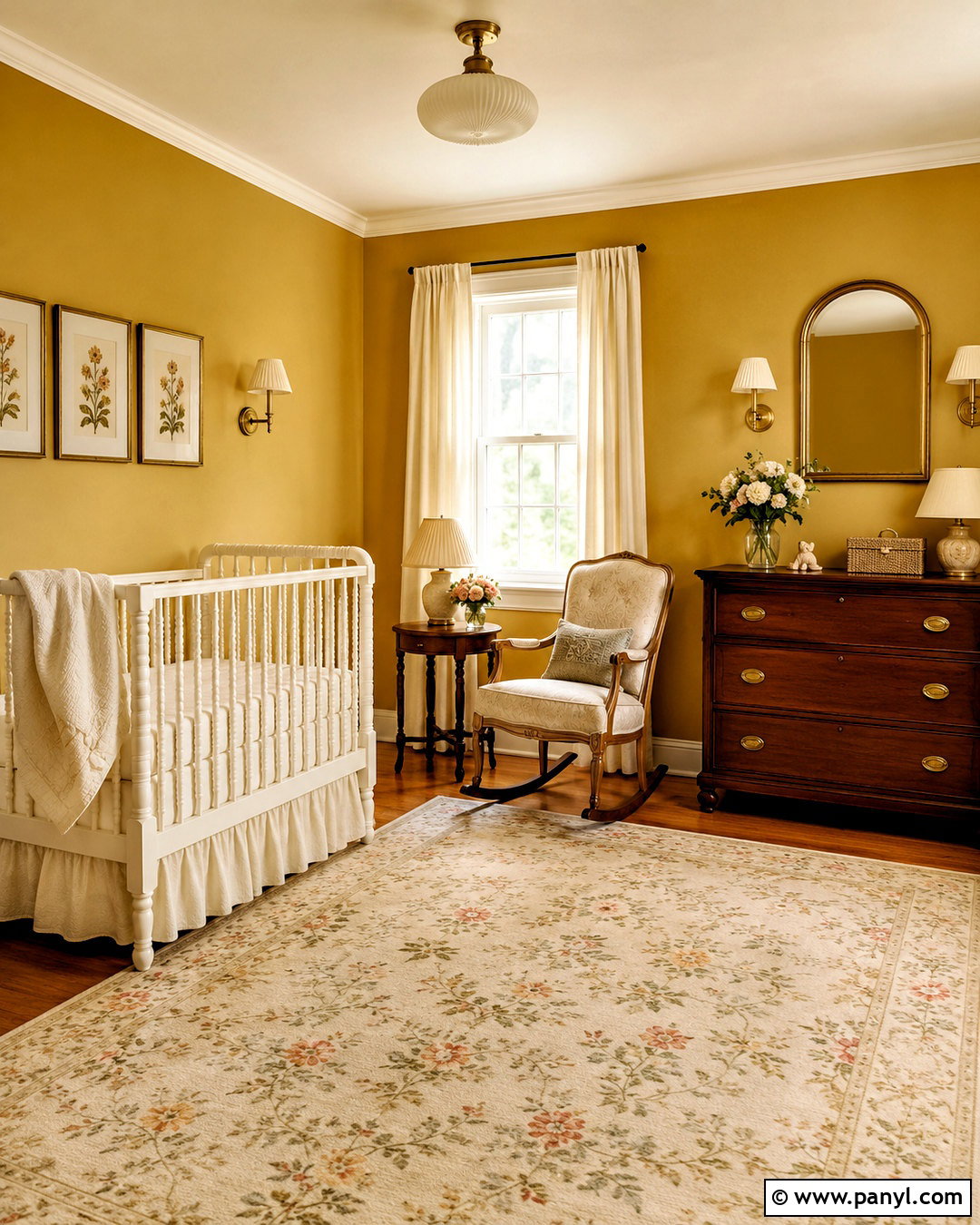 Mustard Vintage Nursery - 20 mustard nursery ideas
