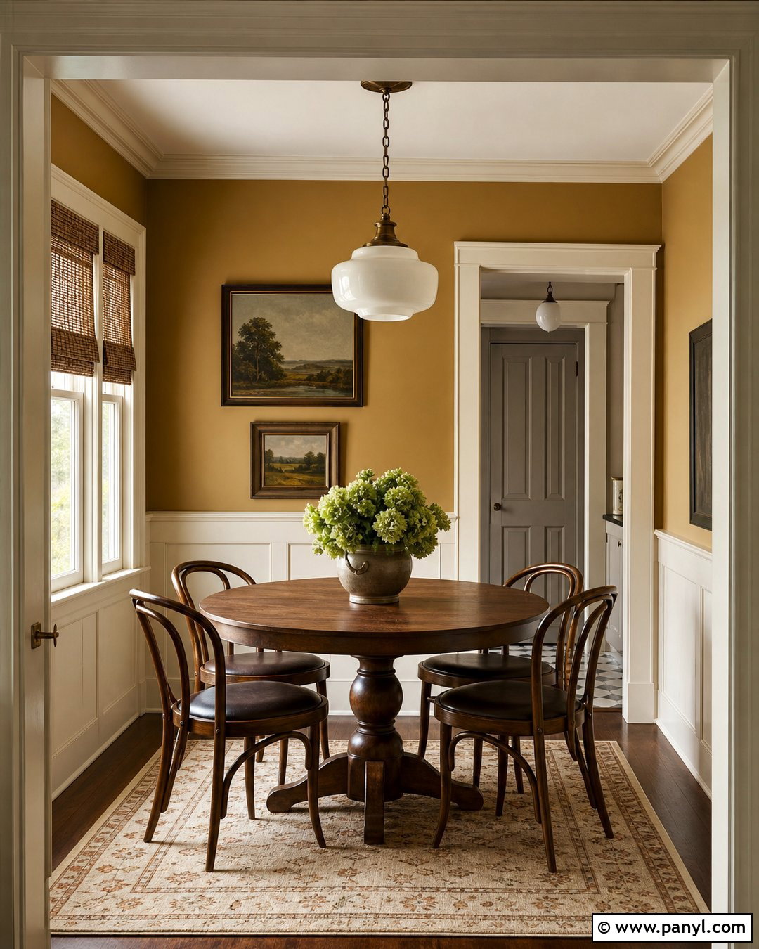 Mustard Walls With Cream Trim - 25 Painted Baseboards And Trim Wall Colors