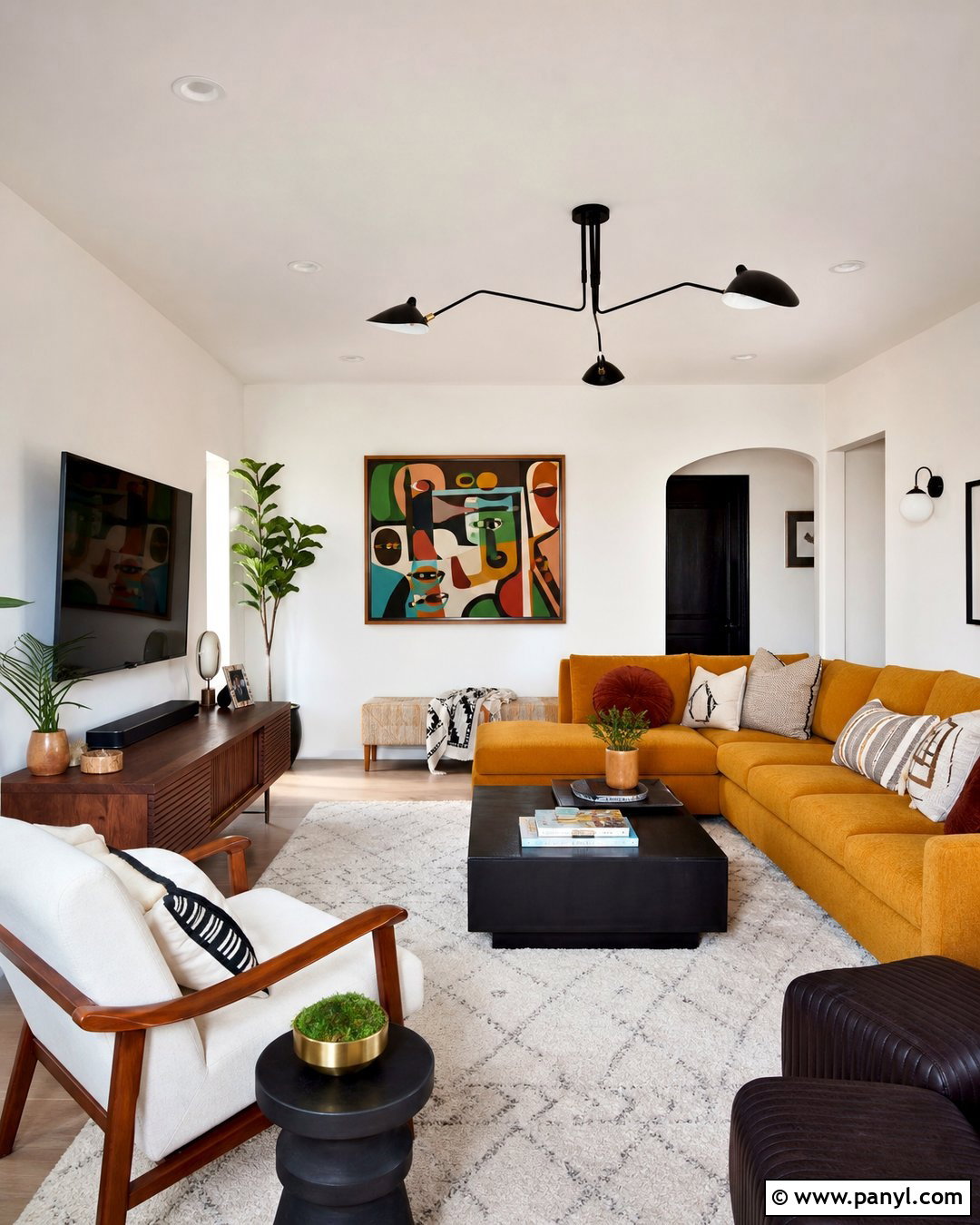 Mustard Yellow Accent Color - 20 Best Accent Color For White Walls