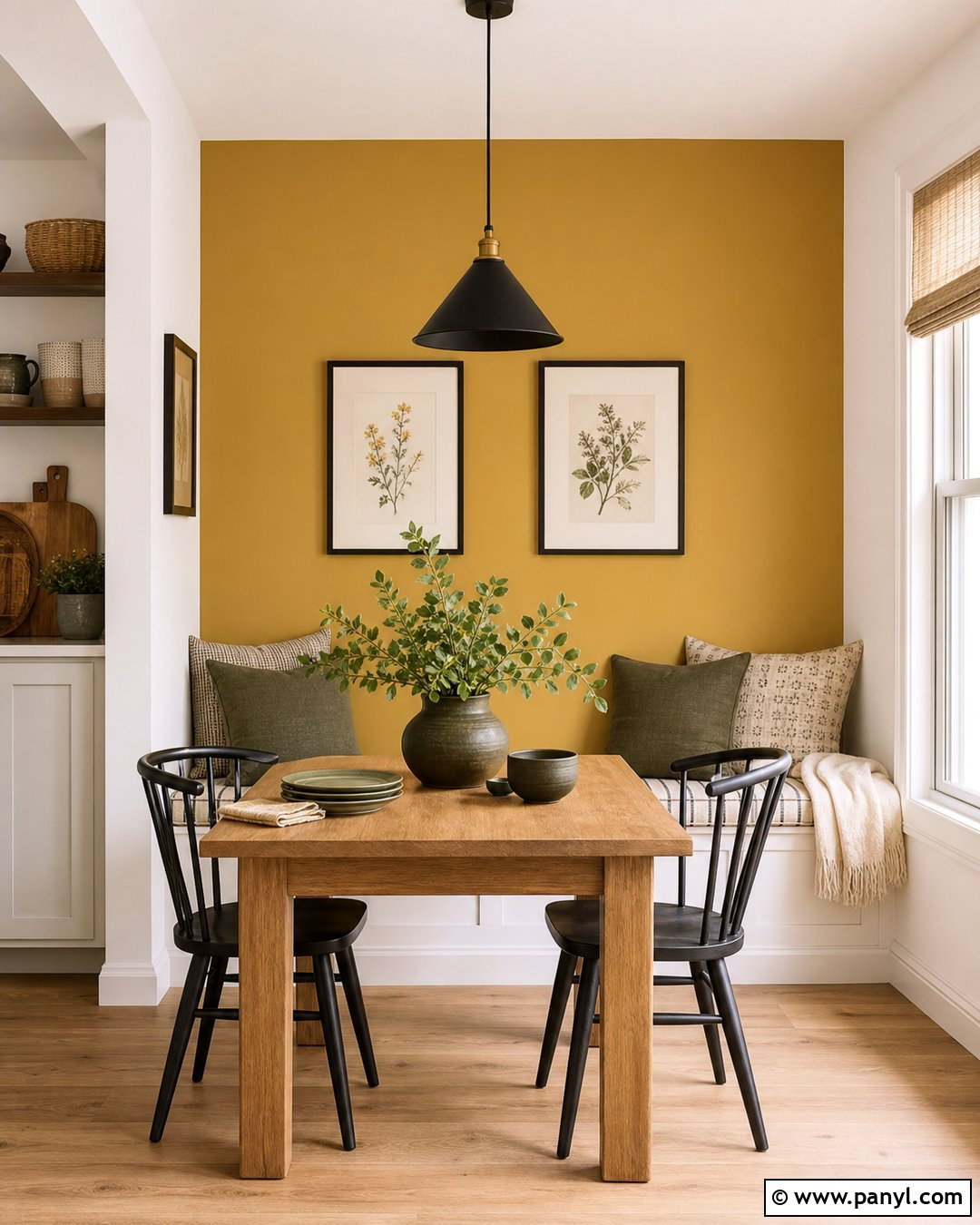 Mustard Yellow Accent Wall - 30 Best Accent Wall Colors