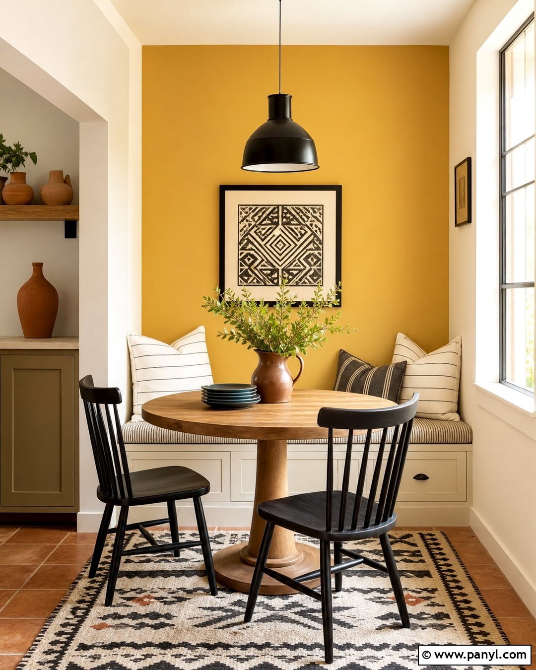 Mustard Yellow Accent Wall - 35 accent wall color ideas