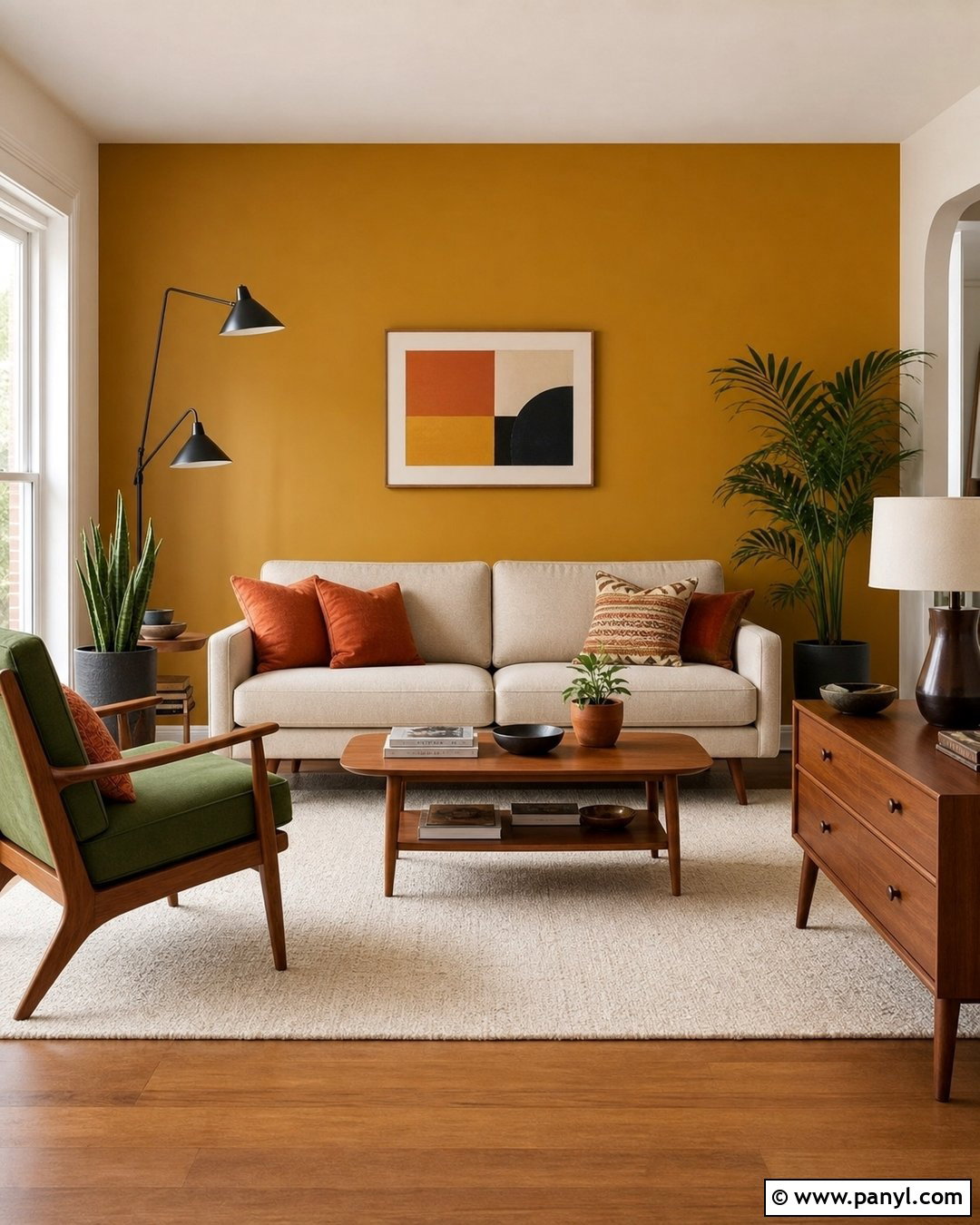 Mustard Yellow Accent Wall - 20 Accent Wall Colors That Go With Beige Ideas