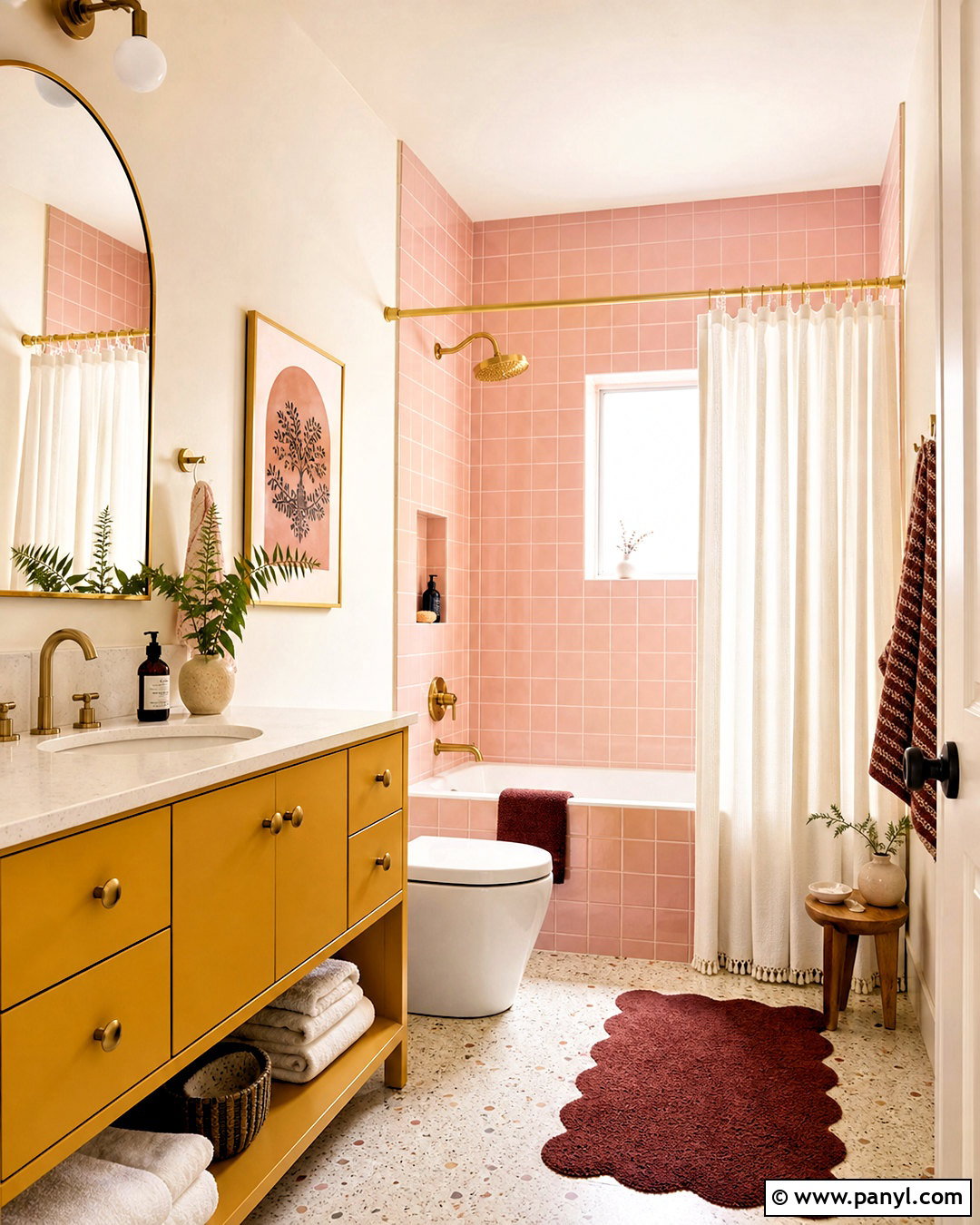 20 Mustard Yellow Bathroom Ideas for a Fresh, Cheerful Update