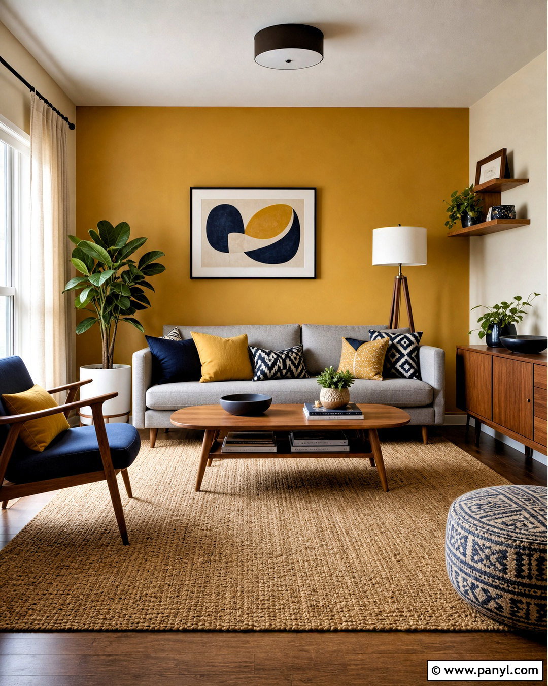 Mustard Yellow And Cream Living Room Walls - 20 wall colour combinations living rooms