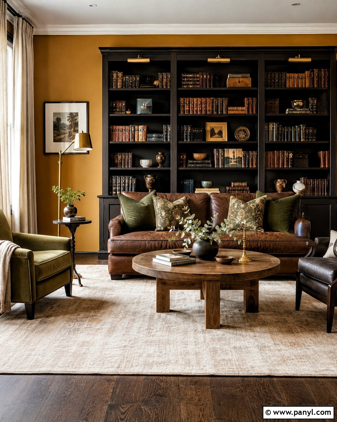 Mustard Yellow And Deep Brown Color Combination - 20 color combination for home ideas