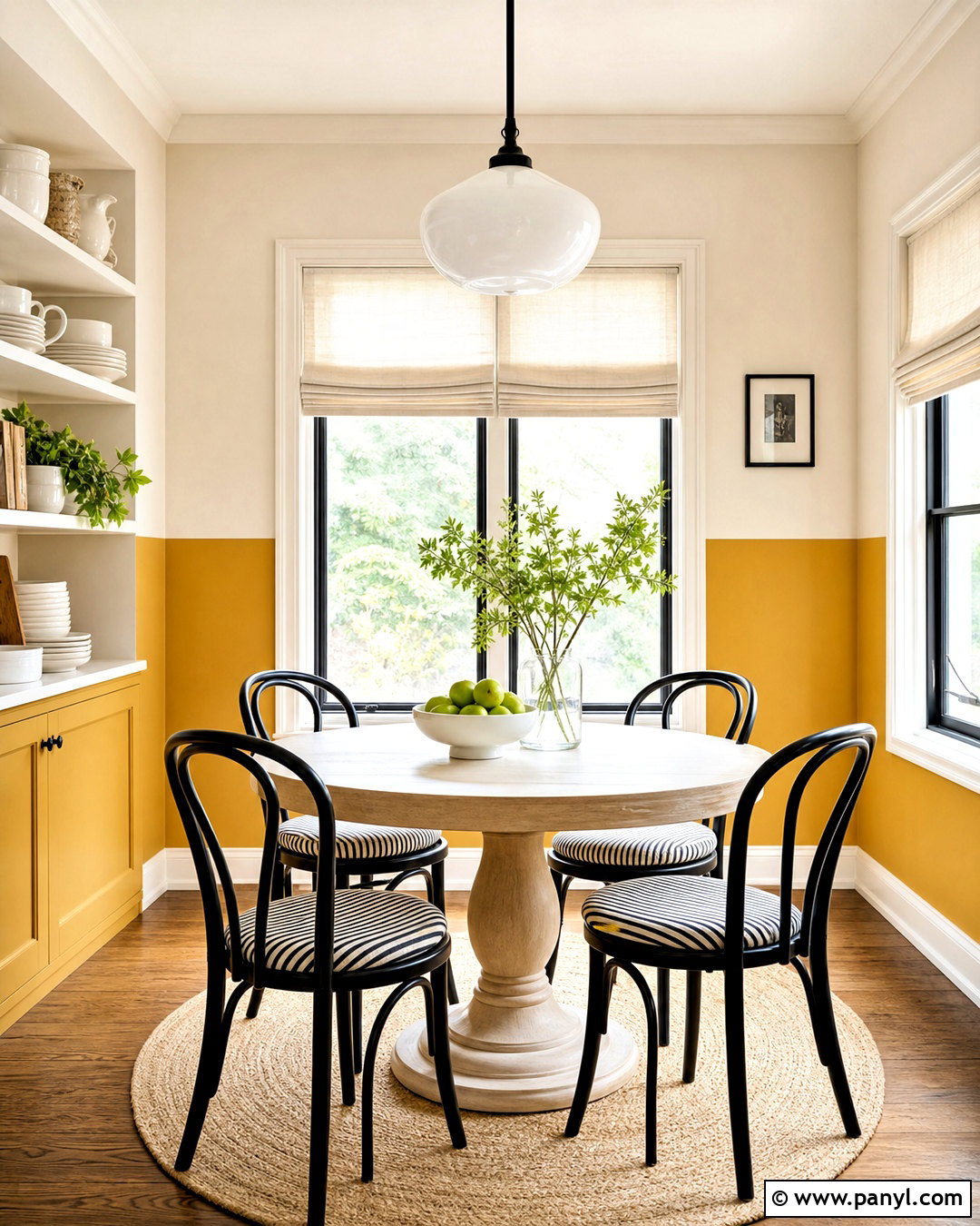 Mustard Yellow And Ivory Two Tone Wall - 20 two tone wall paint ideas