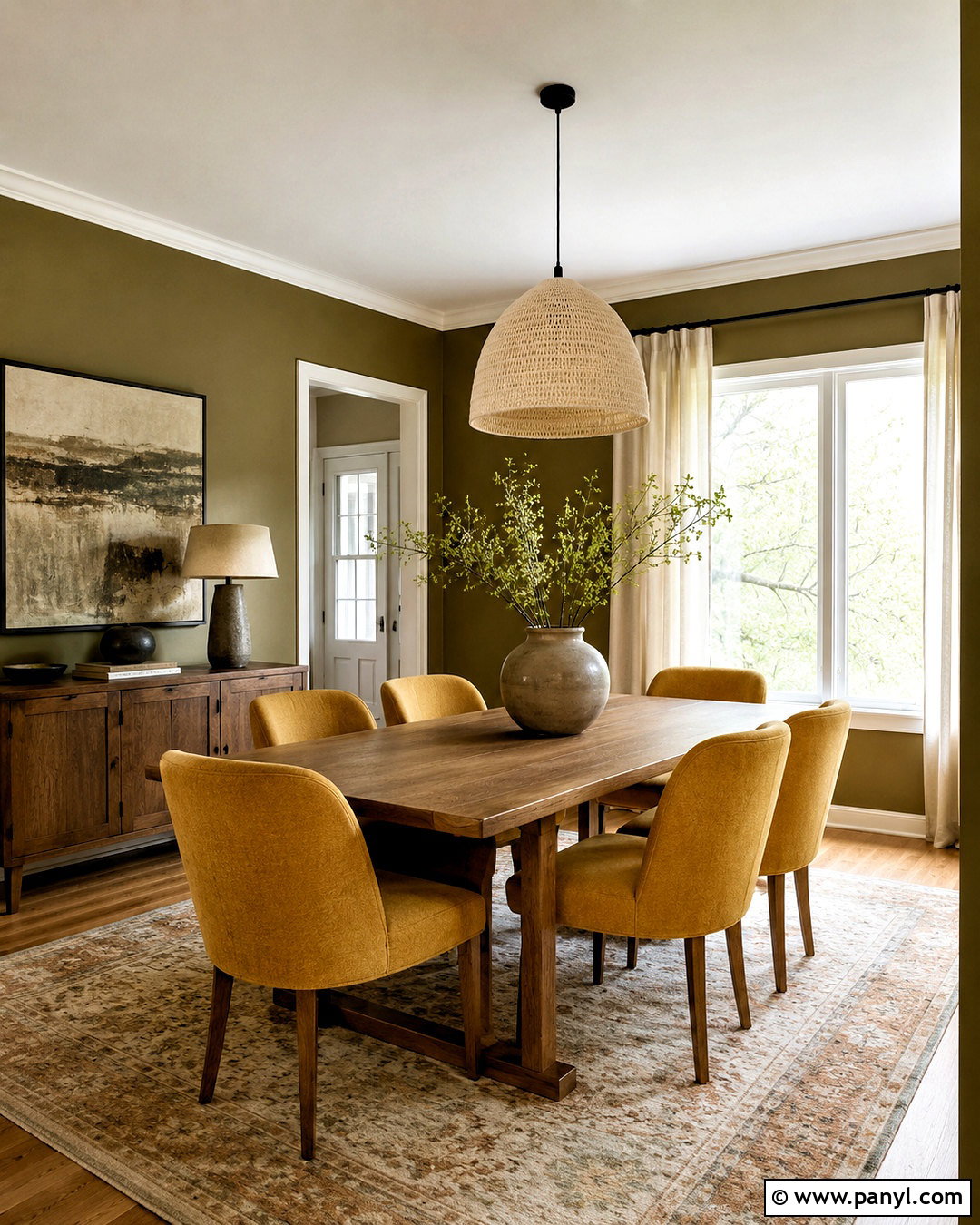 Mustard Yellow And Olive Green Dining Room - 20 mustard color ideas