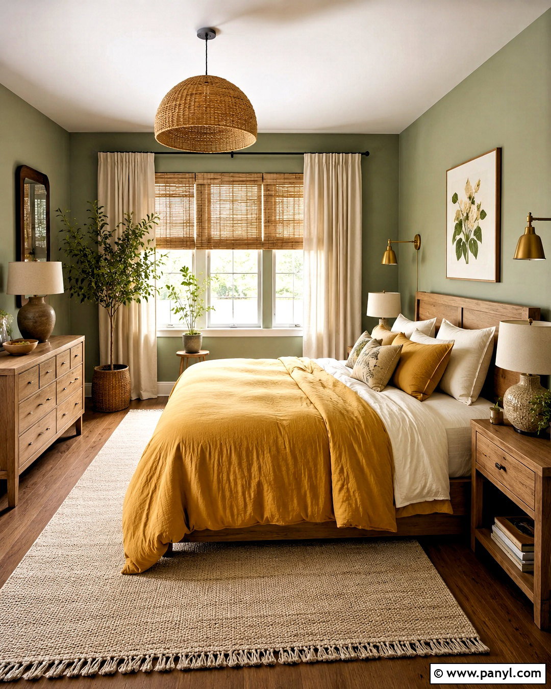 Mustard Yellow And Sage Green Bedroom - 20 mustard yellow bedroom ideas