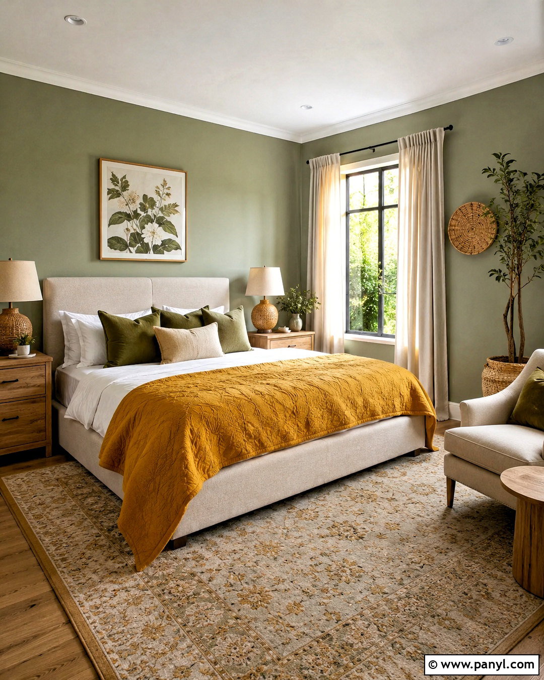 Mustard Yellow And Sage Green Bedroom - 20 mustard color ideas