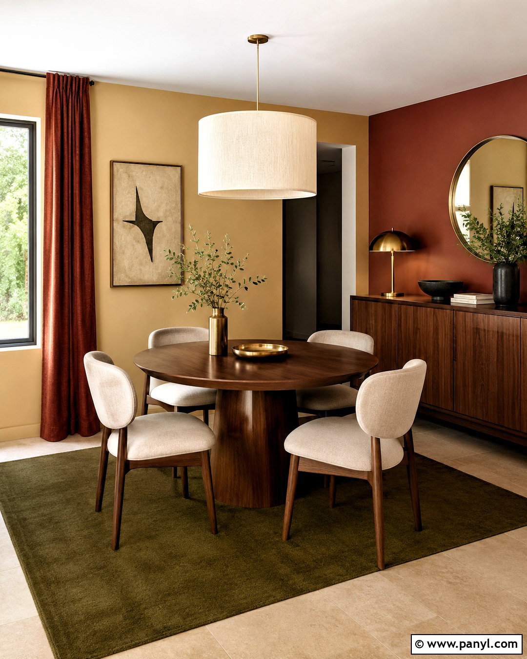 Mustard Yellow And Terracotta Dining Room Walls - 20 Yellow And Orange Walls
